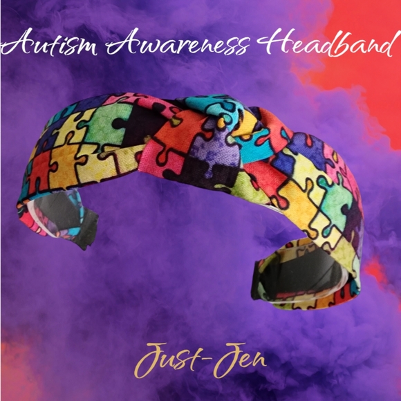 Autism Awareness Colorful Turban Knotted Style Headband!!๐๐๐๐ - Picture 5 of 12